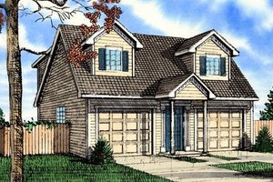 Colonial Exterior - Front Elevation Plan #405-151