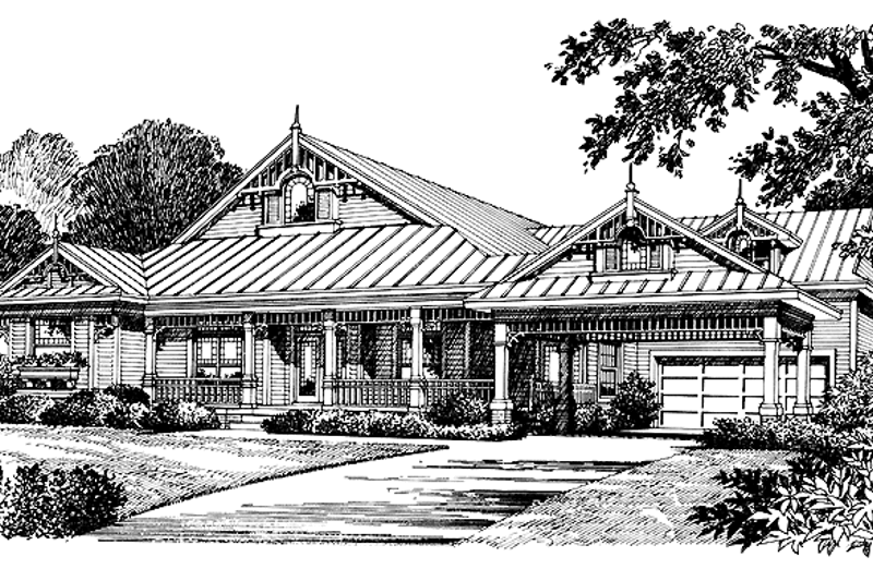 House Plan Design - Victorian Exterior - Front Elevation Plan #417-658