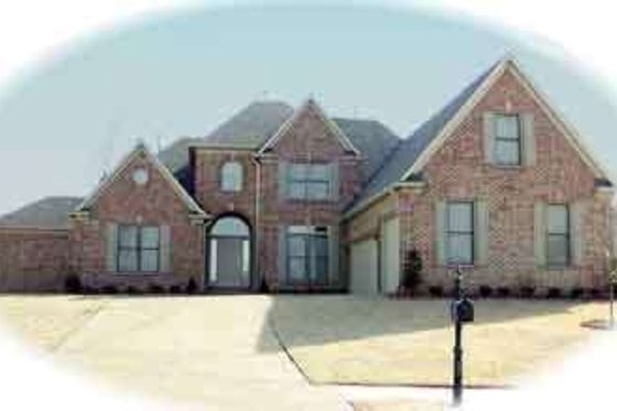 Exterior - Front Elevation for European House Plan #81-597 - 4 bed, 3.5 bath