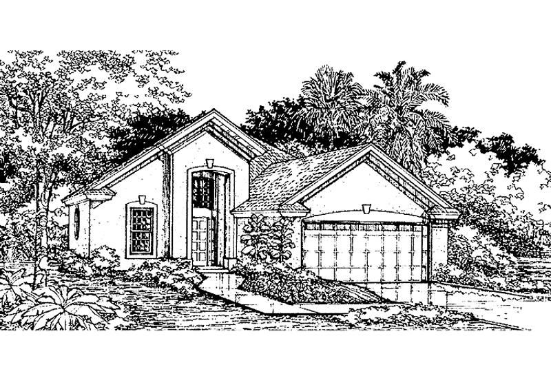 Architectural House Design - Ranch Exterior - Front Elevation Plan #320-957