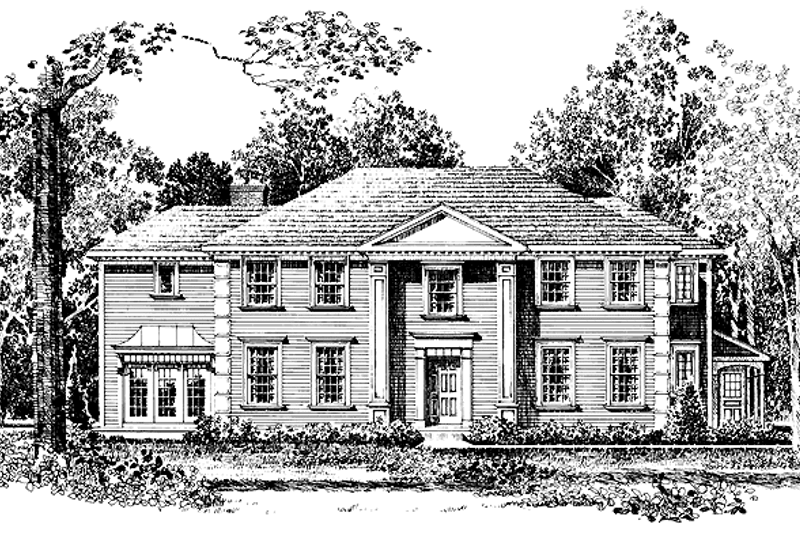 Home Plan - Classical Exterior - Front Elevation Plan #1016-31