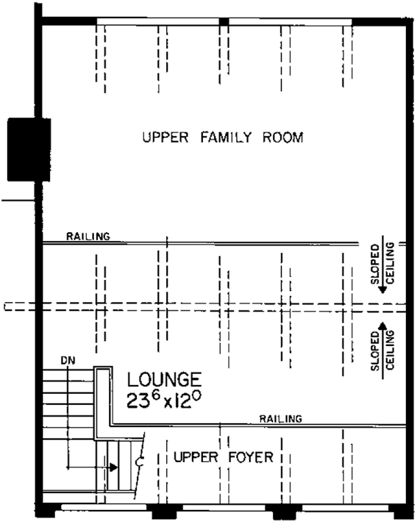 Home Plan - Contemporary Floor Plan - Upper Floor Plan #72-764