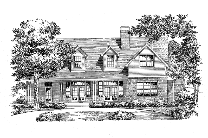 Dream House Plan - Country Exterior - Front Elevation Plan #999-33