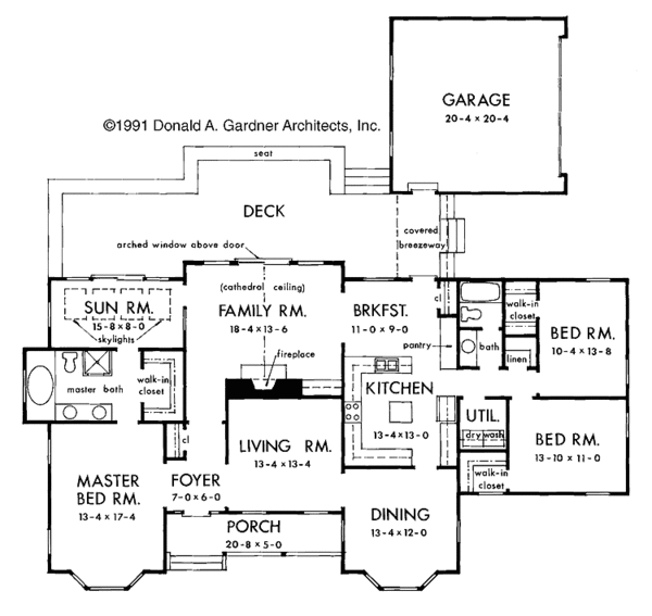 House Design - Country Floor Plan - Main Floor Plan #929-106