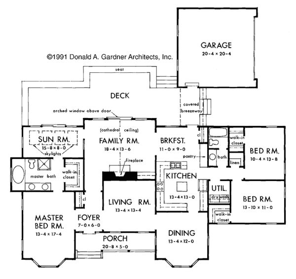 Country Floor Plan - Main Floor Plan #929-106