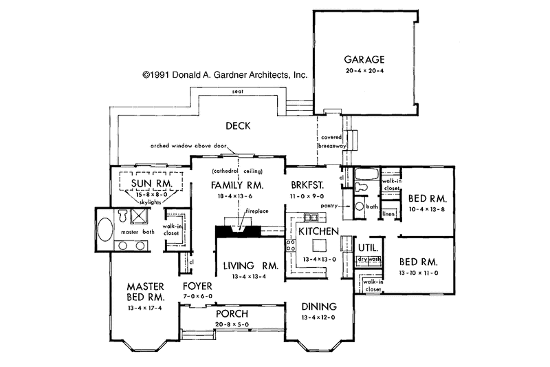 Dream House Plan - Floor Plan - Main Floor for Country House Plan #929-106 - 3 bed, 2 bath