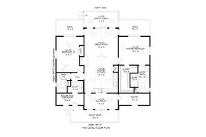 Floor Plan - Main Floor for Country House Plan #932-61 - 2 bed, 2 bath