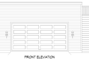 Exterior - Front Elevation 3 for Contemporary House Plan #932-1083, 0 bath