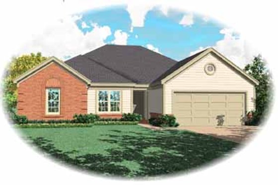 Exterior - Front Elevation for Traditional House Plan #81-279 - 3 bed, 2 bath