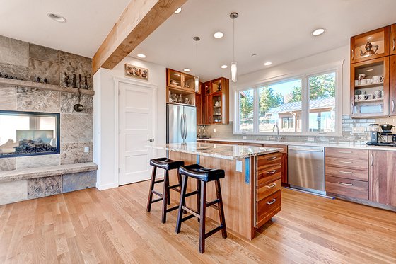 Interior - Kitchen 1 for Prairie House Plan #1042-17 - 4 bed, 4 bath