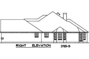 Exterior - Other Elevation 1 for European House Plan #40-157 - 4 bed, 2 bath