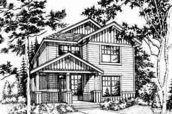 Exterior - Front Elevation for Country House Plan #78-151 - 3 bed, 2.5 bath