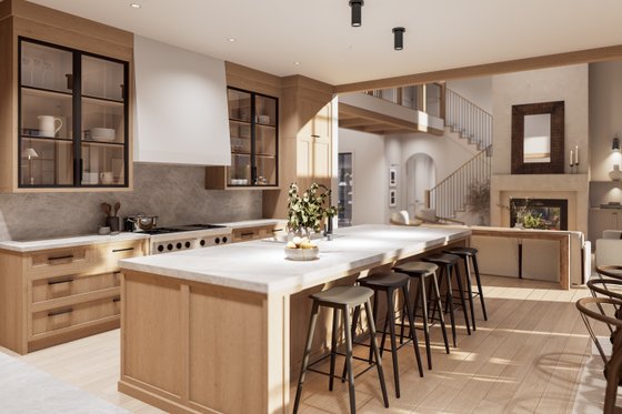 Interior - Kitchen 2 for Contemporary House Plan #1114-5 - 4 bed, 4.5 bath