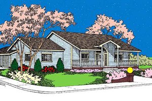 Traditional Exterior - Front Elevation Plan #60-623