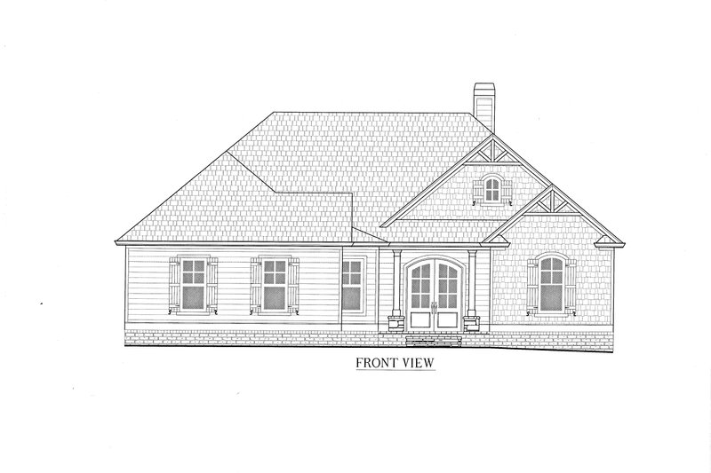 Home Plan - Exterior - Front Elevation 3 for Craftsman House Plan #437-122 - 4 bed, 4 bath