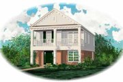 Southern Style House Plan - 3 Beds 2.5 Baths 1731 Sq/Ft Plan #81-156 