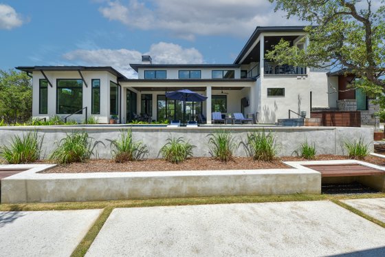 Exterior - Rear Elevation for Modern House Plan #1110-39 - 5 bed, 4.5 bath