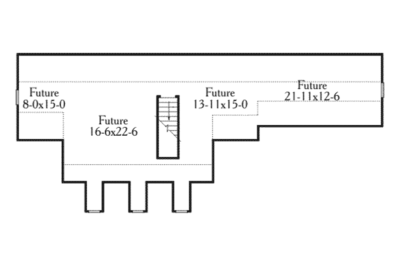 Home Plan - Floor Plan - Other Floor for Southern House Plan #406-195 - 3 bed, 2 bath