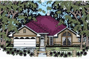 Traditional Exterior - Front Elevation Plan #42-363