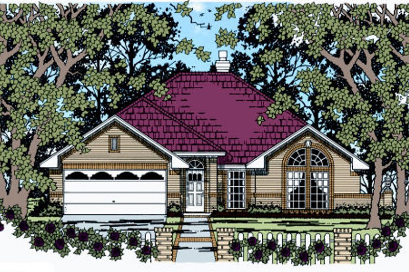 Home Plan - Traditional Exterior - Front Elevation Plan #42-363