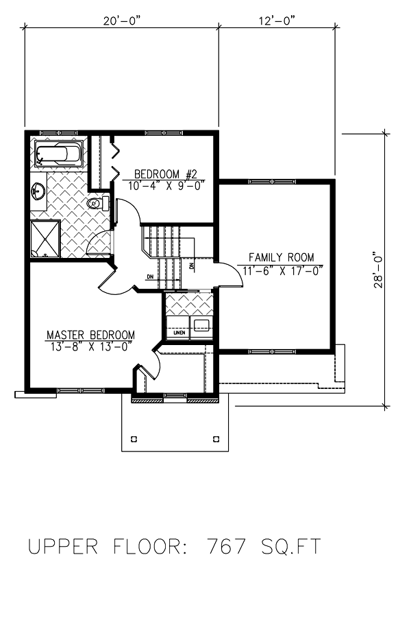 Cottage Floor Plan - Upper Floor Plan #138-369