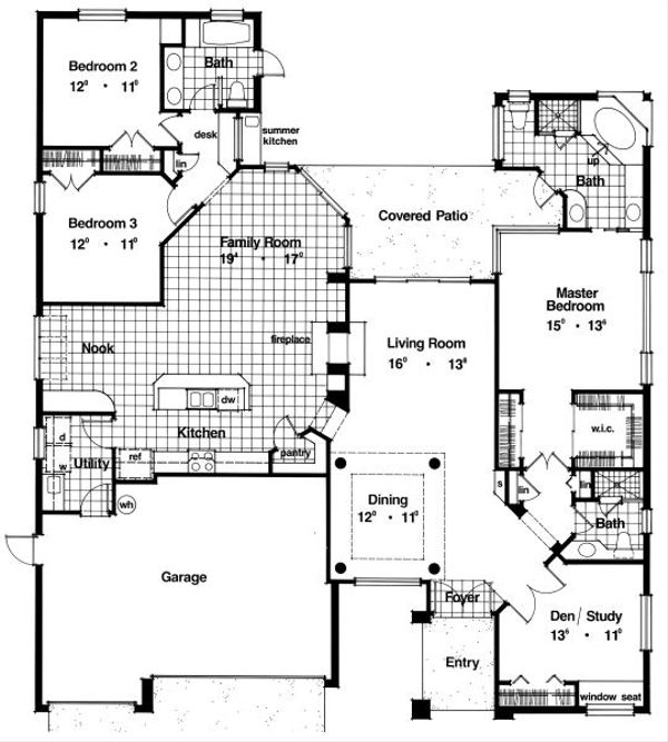 European Floor Plan - Main Floor Plan #417-259