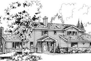 Traditional Exterior - Front Elevation Plan #18-9118