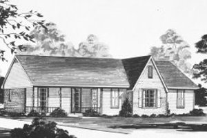 Country Exterior - Front Elevation Plan #36-269