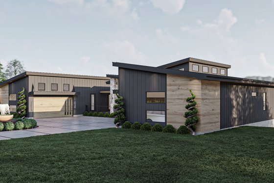 Exterior - Other Elevation for Modern House Plan #455-529 - 2 bed, 2.5 bath