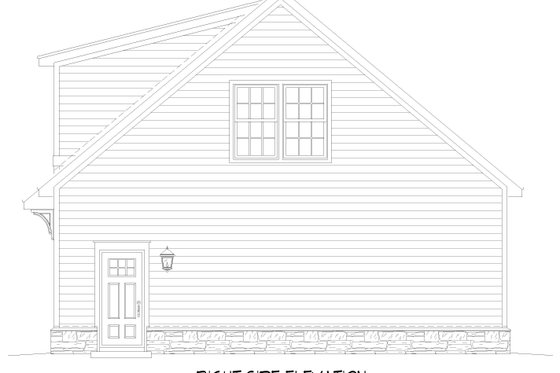 Exterior - Other Elevation 1 for Country House Plan #932-374, 0 bath