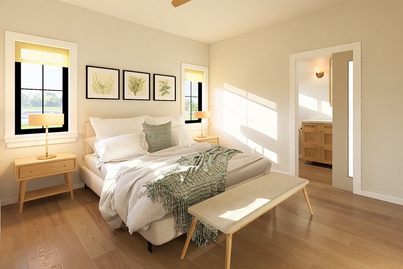 Architectural House Design - Interior - Bedroom for Farmhouse House Plan #126-310 - 3 bed, 2.5 bath