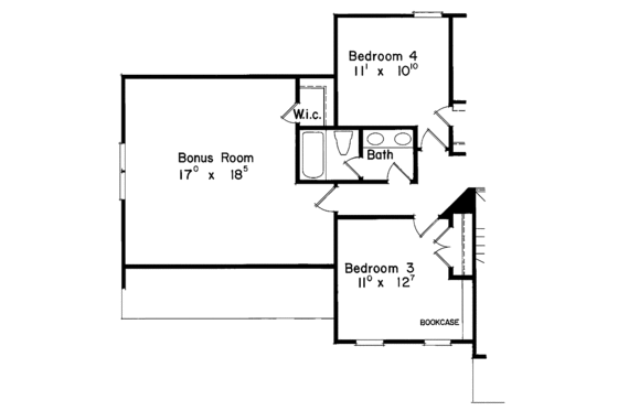 Floor Plan - Other Floor 1 for Colonial House Plan #927-117 - 4 bed, 2.5 bath