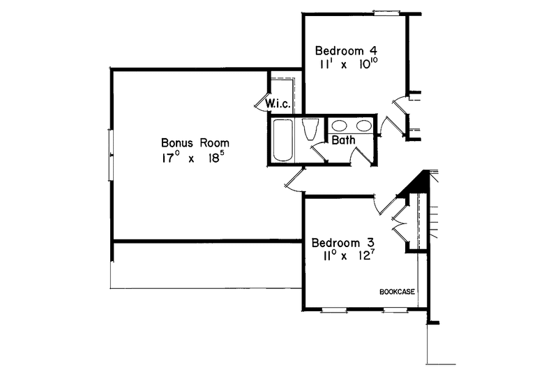 Home Plan - Floor Plan - Other Floor 1 for Colonial House Plan #927-117 - 4 bed, 2.5 bath