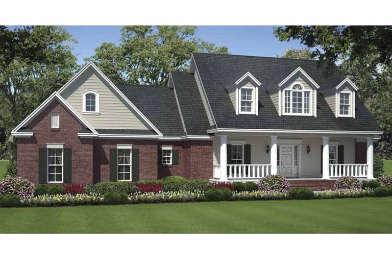 Home Plan - Exterior - Front Elevation 3 for Country House Plan #21-424 - 3 bed, 2 bath