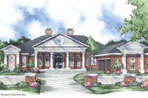 Classical Exterior - Front Elevation Plan #930-302