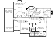 European Style House Plan - 4 Beds 3 Baths 3057 Sq/Ft Plan #119-110 