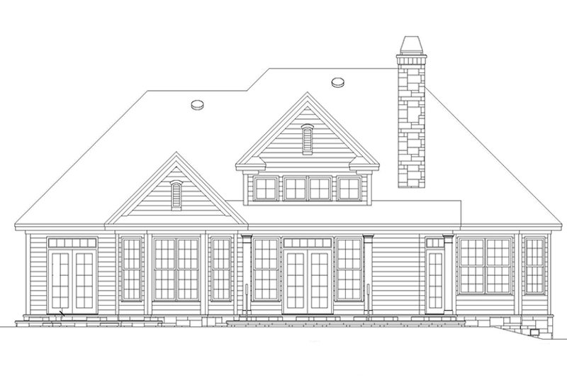 Dream House Plan - Exterior - Rear Elevation 2 for Country House Plan #929-700 - 3 bed, 2 bath