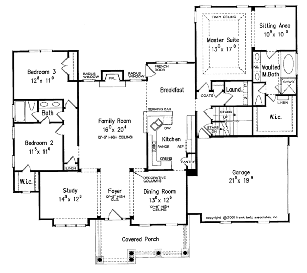 House Design - Craftsman Floor Plan - Main Floor Plan #927-637