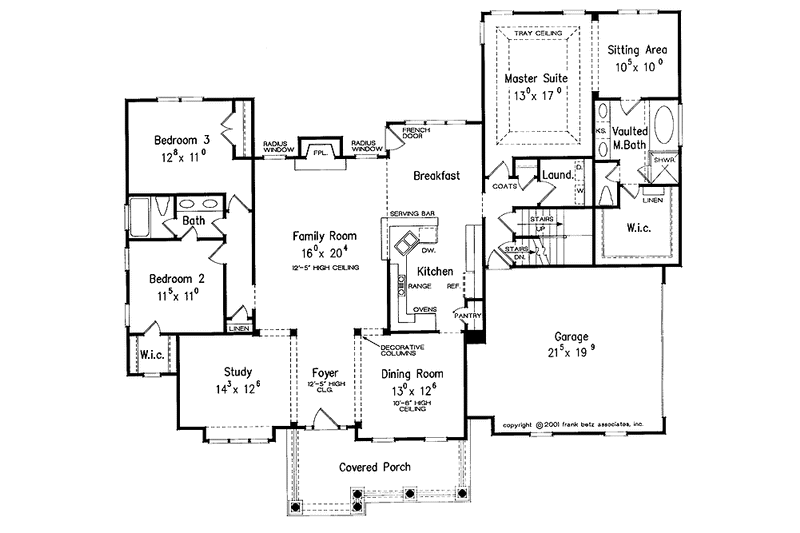Home Plan - Floor Plan - Main Floor for Craftsman House Plan #927-637 - 3 bed, 2 bath