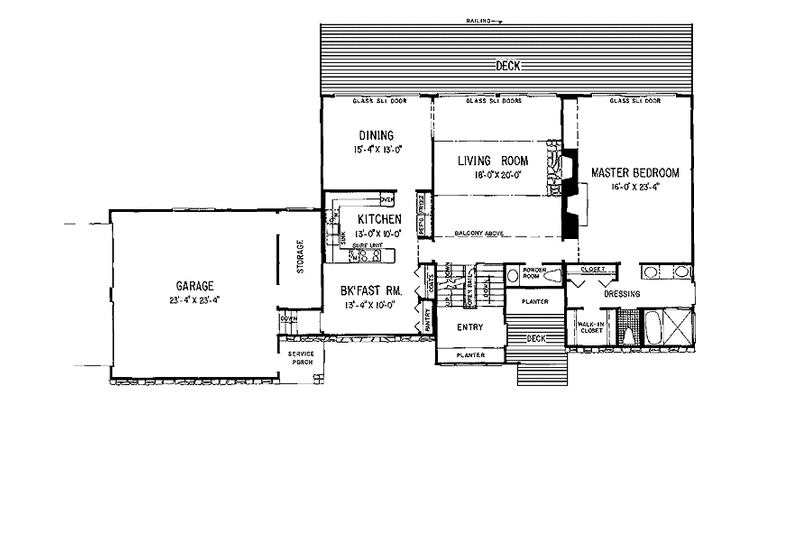 Dream House Plan - Floor Plan - Main Floor for Contemporary House Plan #72-1058 - 5 bed, 4.5 bath