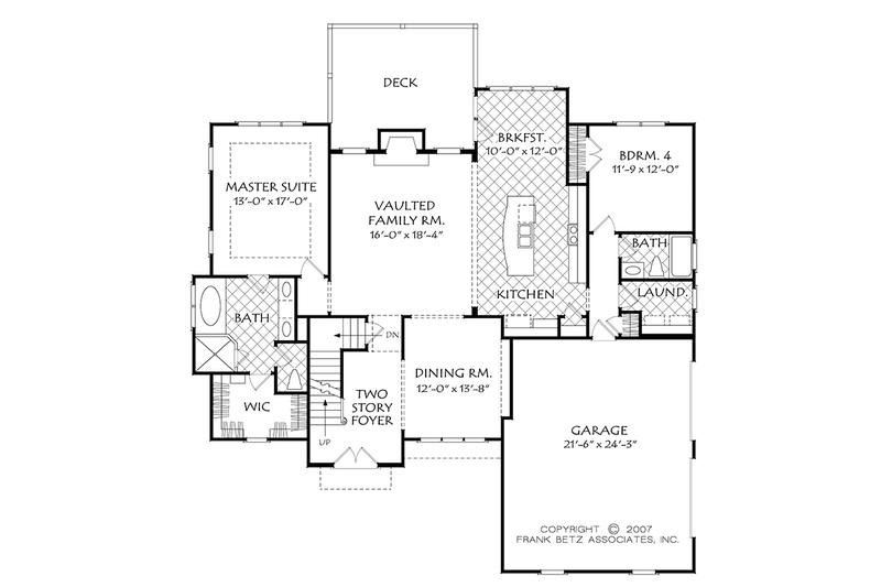 Dream House Plan - Floor Plan - Main Floor for Cottage House Plan #927-977 - 4 bed, 3 bath