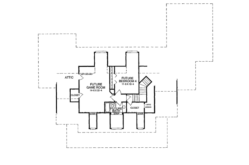 Home Plan - Floor Plan - Other Floor for Classical House Plan #952-149 - 3 bed, 2.5 bath