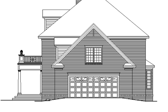 Exterior - Other Elevation for Classical House Plan #929-626 - 3 bed, 2.5 bath