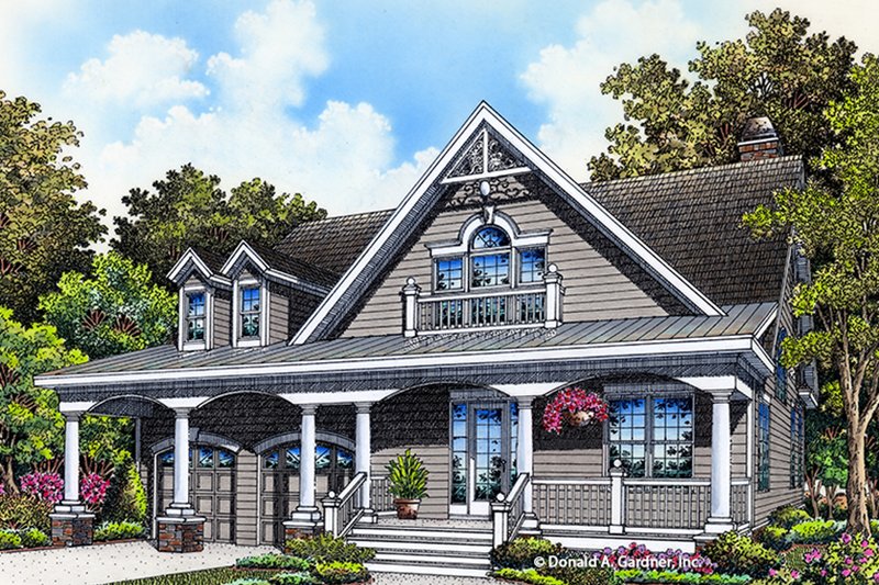 Architectural House Design - Ranch Exterior - Front Elevation Plan #929-994