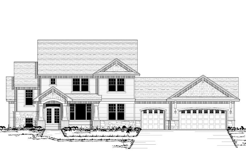 Dream House Plan - Exterior - Front Elevation 3 for European House Plan #51-644 - 3 bed, 2.5 bath