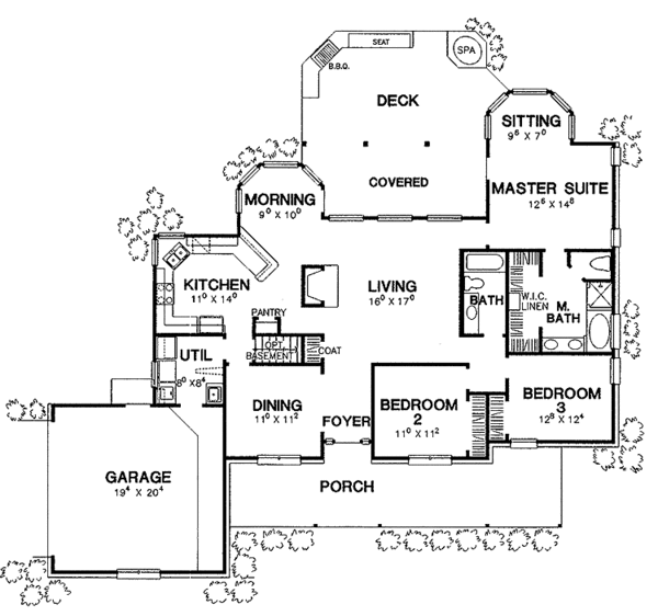House Plan Design - Country Floor Plan - Main Floor Plan #472-238