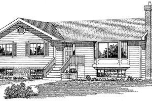 House Design - Exterior - Front Elevation for Colonial House Plan #47-794 - 3 bed, 2 bath