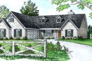 Traditional Style House Plan - 3 Beds 2 Baths 1610 Sq/Ft Plan #16-129 