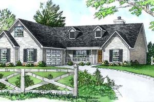 Traditional Exterior - Front Elevation Plan #16-129