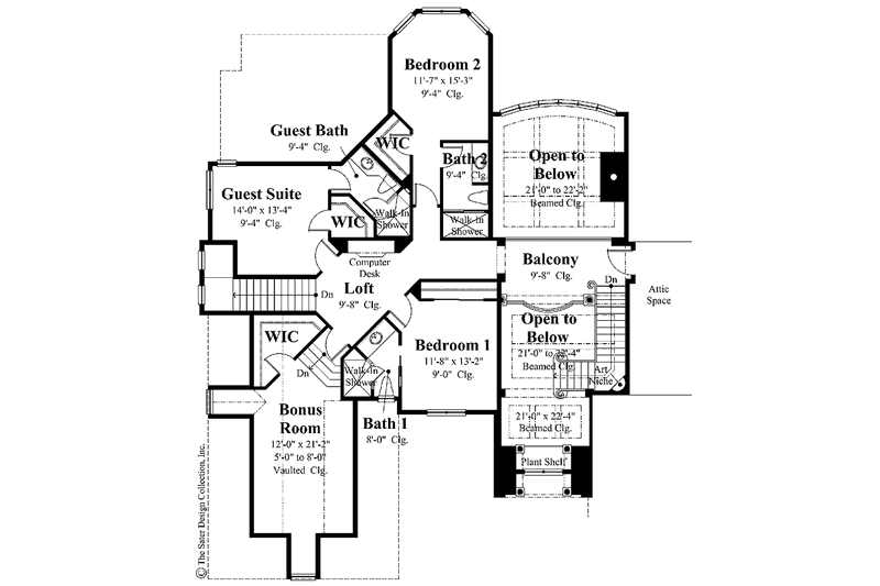 Home Plan - Floor Plan - Upper Floor for Traditional House Plan #930-268 - 4 bed, 4.5 bath